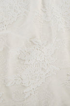 Lace Sweetheart Spaghetti Strap Ruched Bustier High Split Mermaid Maxi Dress