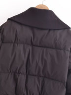 Thread-Decorated Long-Sleeve Padded Jacket