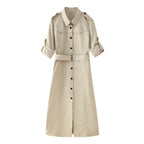Trench Waistband Dress Coat