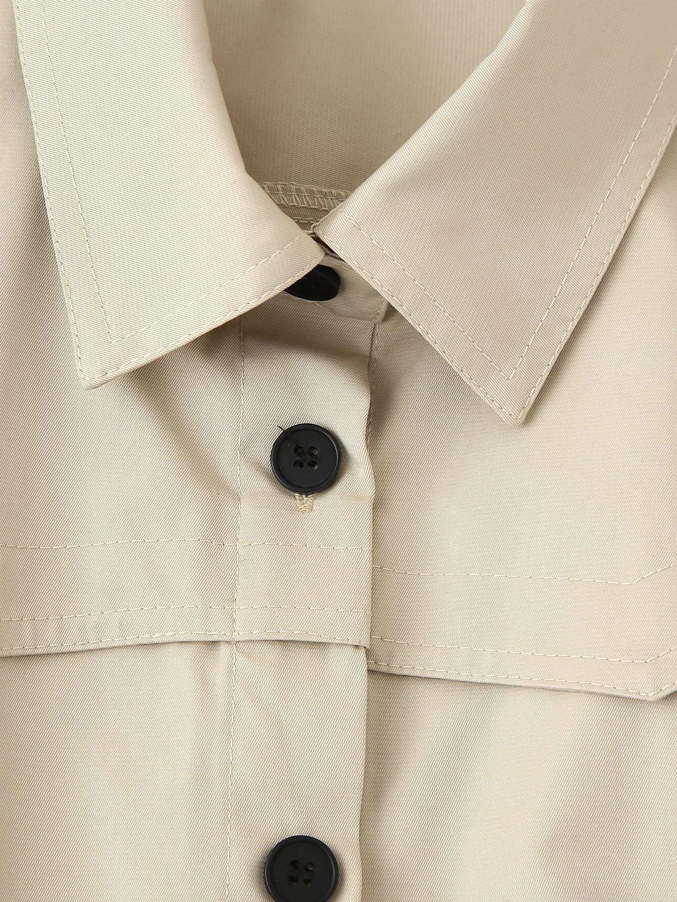 Trench Waistband Dress Coat