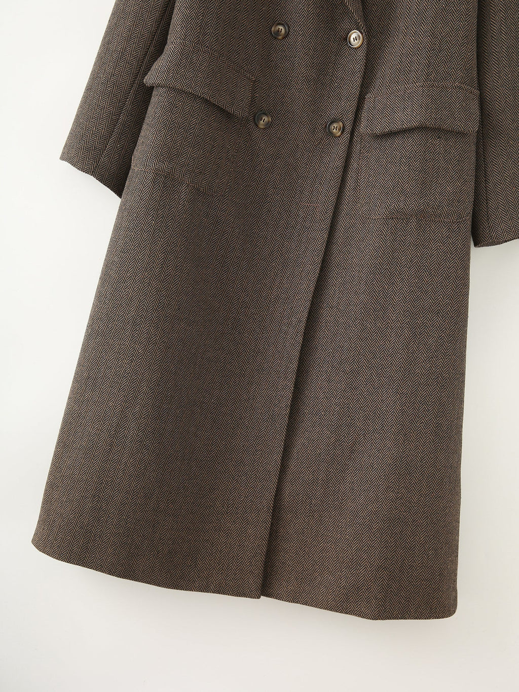 Herringbone Long Coat
