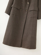 Herringbone Long Coat