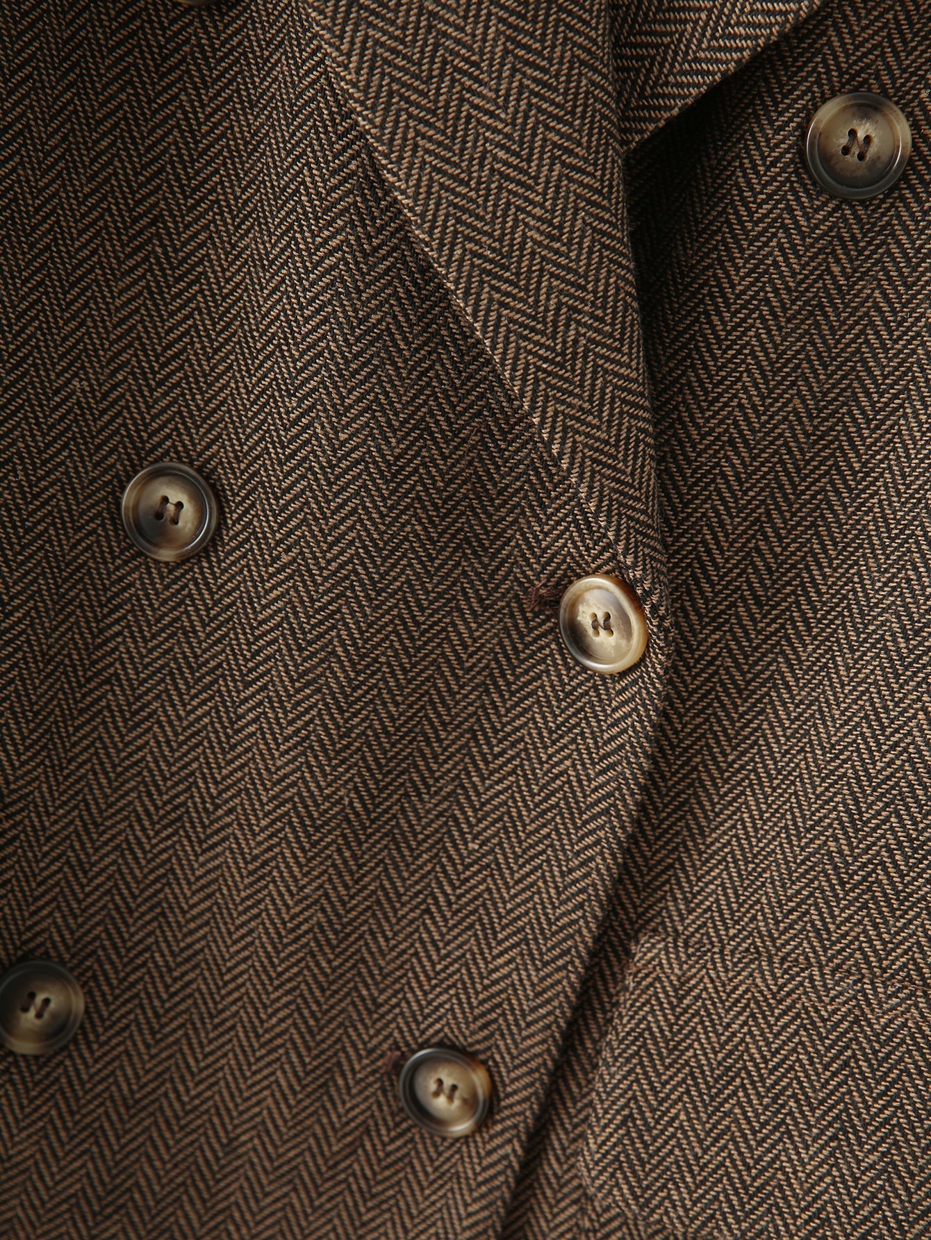 Herringbone Long Coat