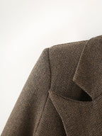 Herringbone Long Coat