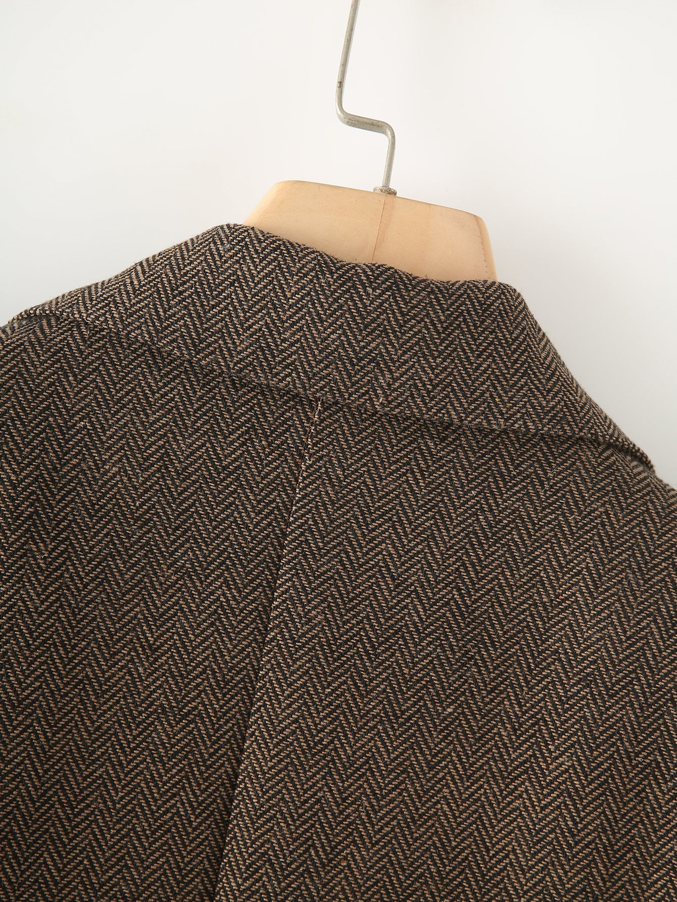 Herringbone Long Coat