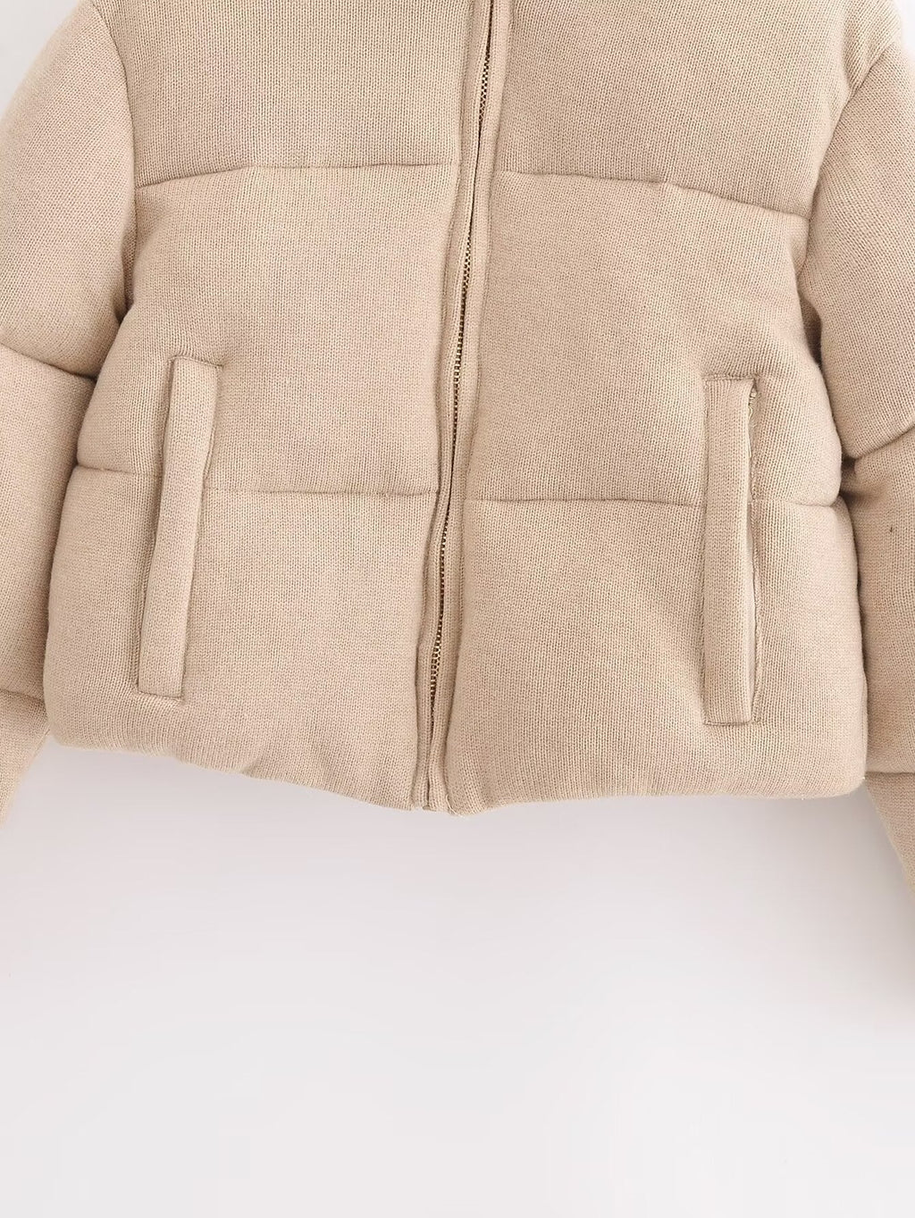 Stand-Collar Short Warm Cotton Jacket