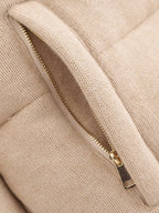 Stand-Collar Short Warm Cotton Jacket