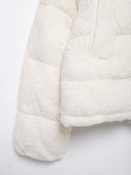 Stand-Collar Long-Sleeve Zipped Padded Jacket