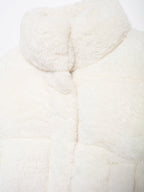 Stand-Collar Long-Sleeve Zipped Padded Jacket