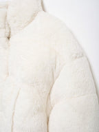 Stand-Collar Long-Sleeve Zipped Padded Jacket