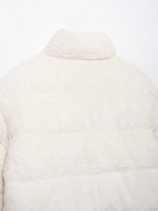Stand-Collar Long-Sleeve Zipped Padded Jacket