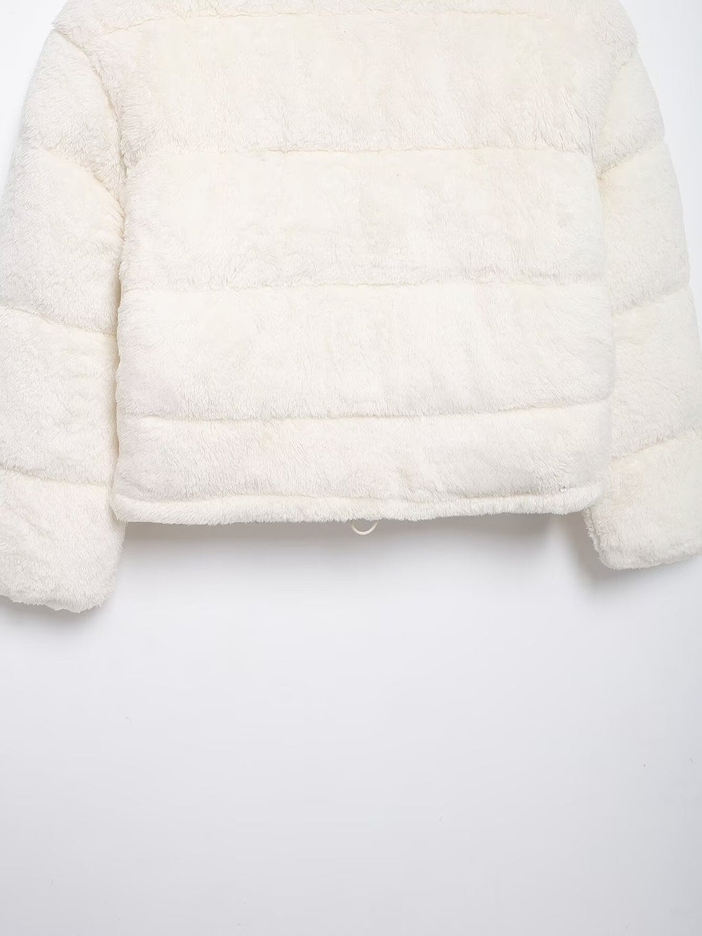 Stand-Collar Long-Sleeve Zipped Padded Jacket