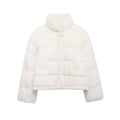 Stand-Collar Long-Sleeve Zipped Padded Jacket