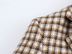 Plaid Long Overcoat Outerwear