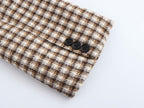 Plaid Long Overcoat Outerwear