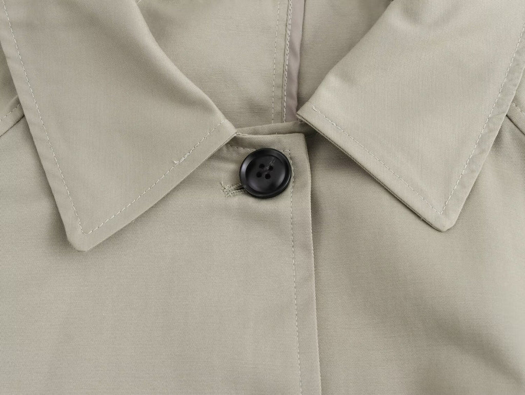 Mid Length Waistband Trench Coat