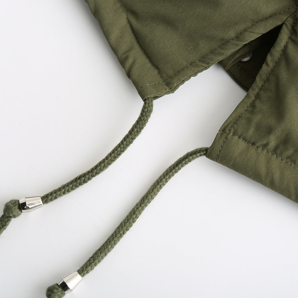 Fur Collar Fleece Cotton-Padded Parkas