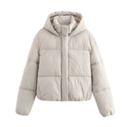 Hooded Long-Sleeve Cotton Jacket