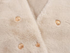 Imitation Marten V-neck Vest Jacket