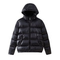 Hooded Long-Sleeve Down Cotton Jacket