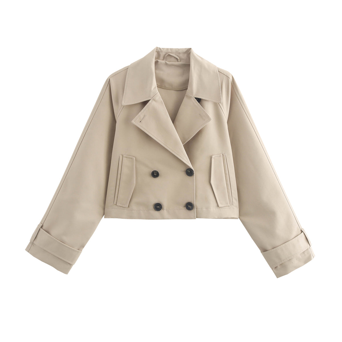 Simple Trench Short Jacket