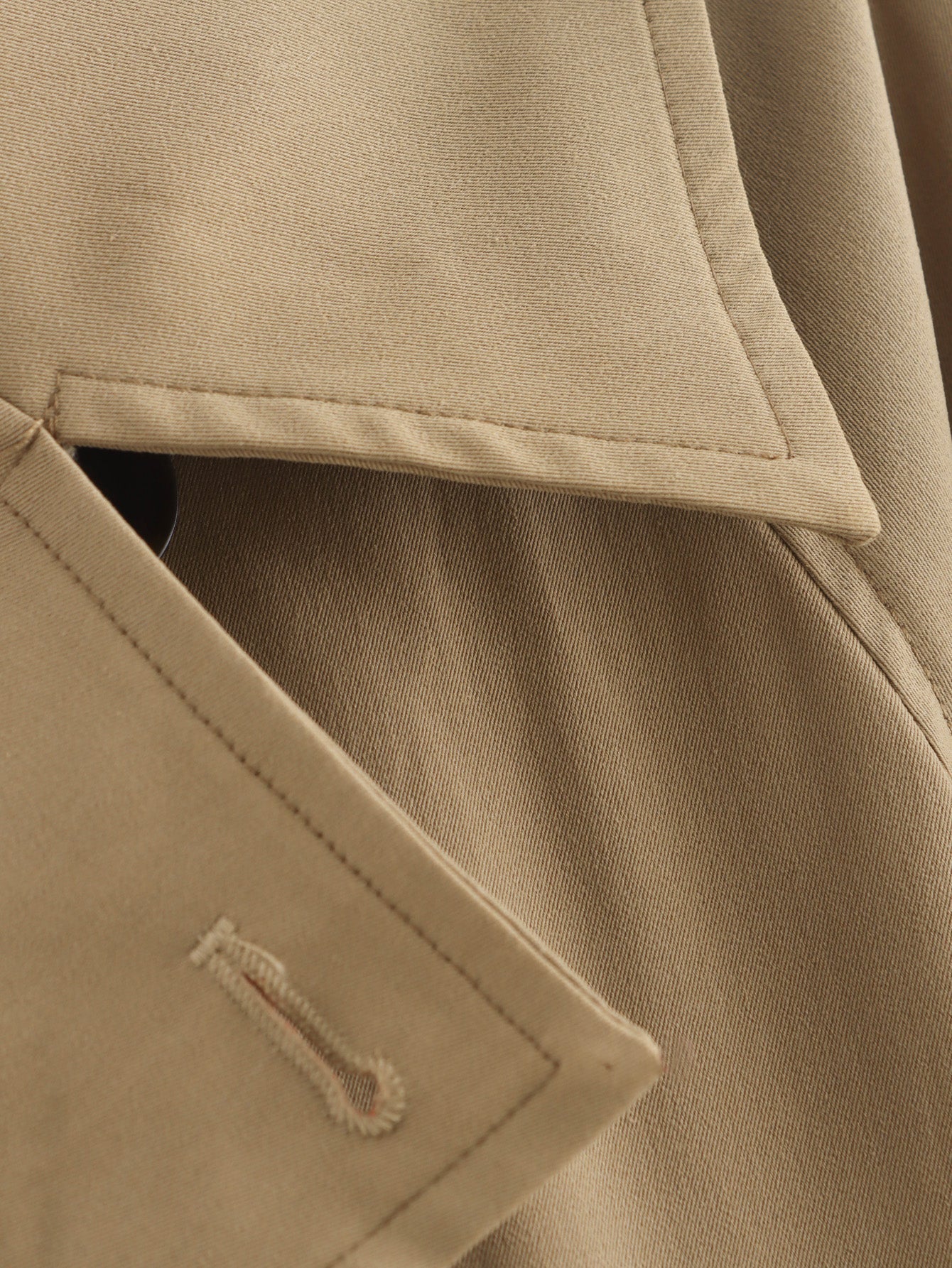 Simple Trench Short Jacket