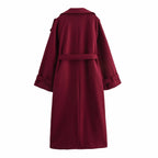 Double Breasted Woolen Cut Coat