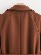 Double Breasted Woolen Cut Coat
