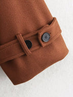 Double Breasted Woolen Cut Coat