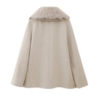 Blended Fur Collar Jacket