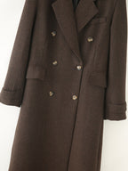 Herringbone Twill Long Coat