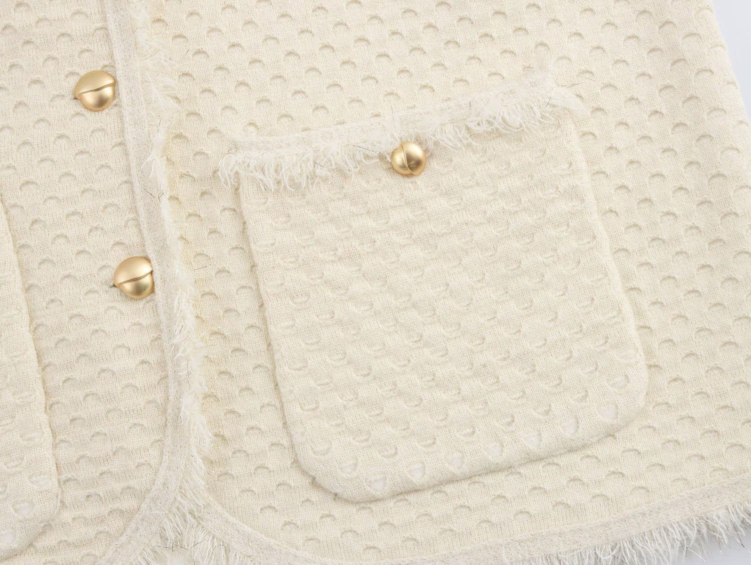 Fringed Knit Sleeveless Vest