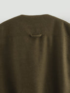 Sleeveless Pleated Loose Vest Coat