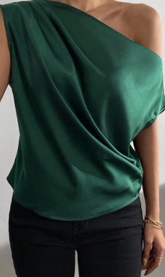 One Shoulder Sleeveless Top