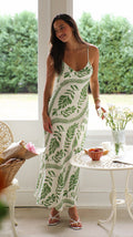 Summer Print Sleeveless Maxi Dress