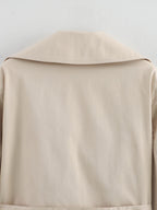 Long Sleeve Belted Jackets