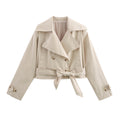 Long Sleeve Belted Jackets