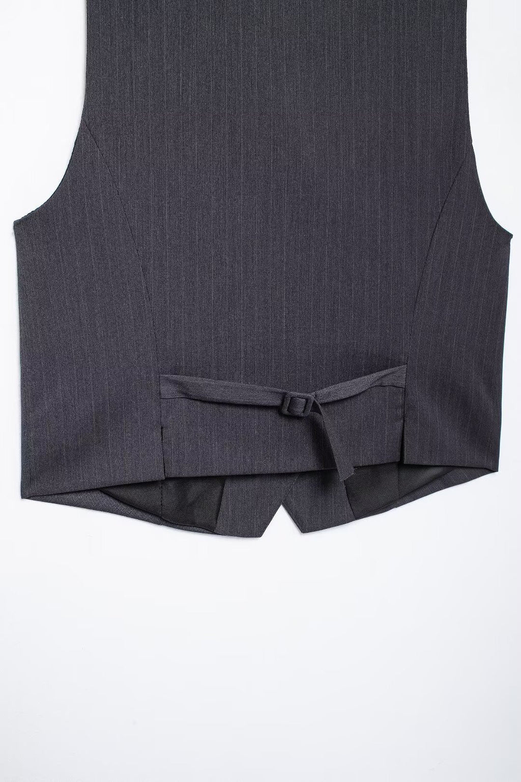 Striped Belted Blazer Vest