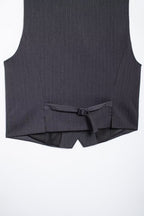 Striped Belted Blazer Vest