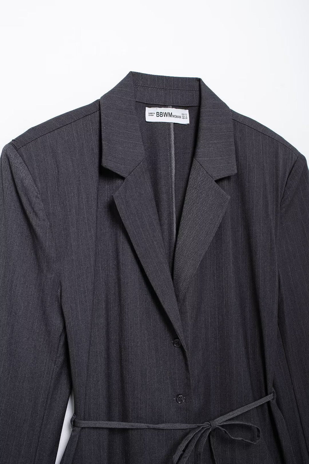 Belted Stripe Blazer