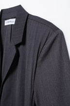 Belted Stripe Blazer