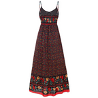 Alba Minimalist Bohemian Dress with Straps Evening Wear Edit