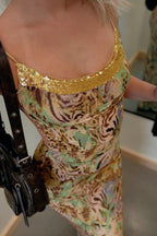 Cut Out Back Slip Dress
