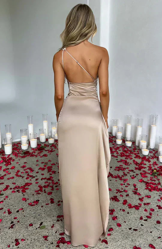 Ariana Premium Satin Maxi Dress Designer Edit