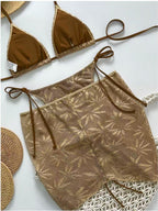 Drawstring Halter Set 3-piece Sets Bikinis
