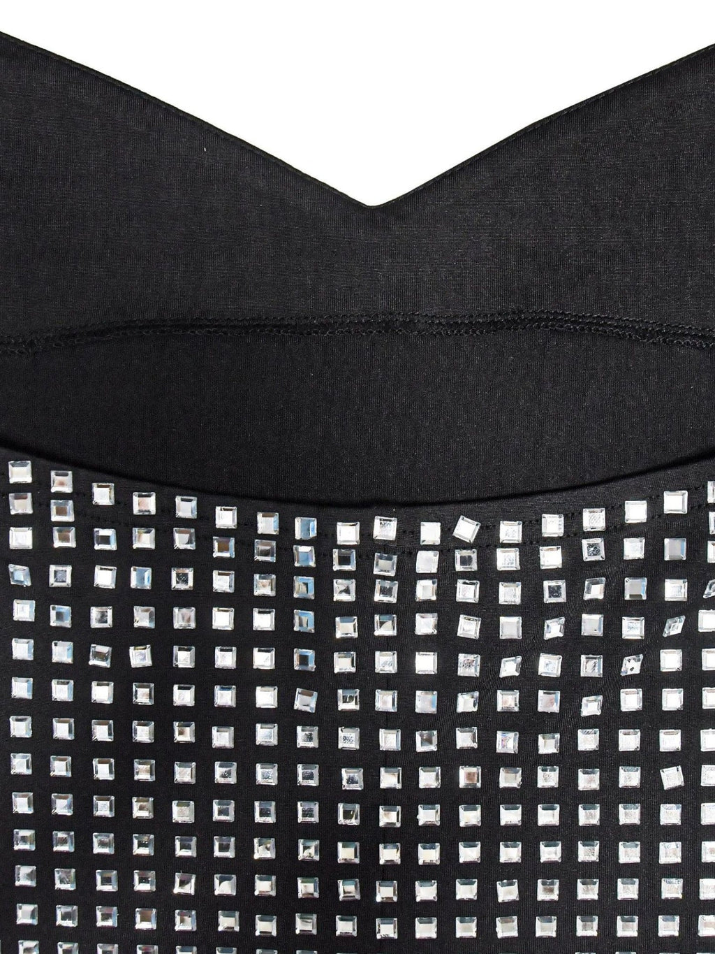 Neckband Rhinestone-studded Slim-fit Hip Wrap Sparkling Party Party Mini&Short Dresses