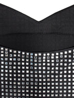 Neckband Rhinestone-studded Slim-fit Hip Wrap Sparkling Party Party Mini&Short Dresses