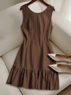 Backless Bandage Bow Mini&Short Dresses