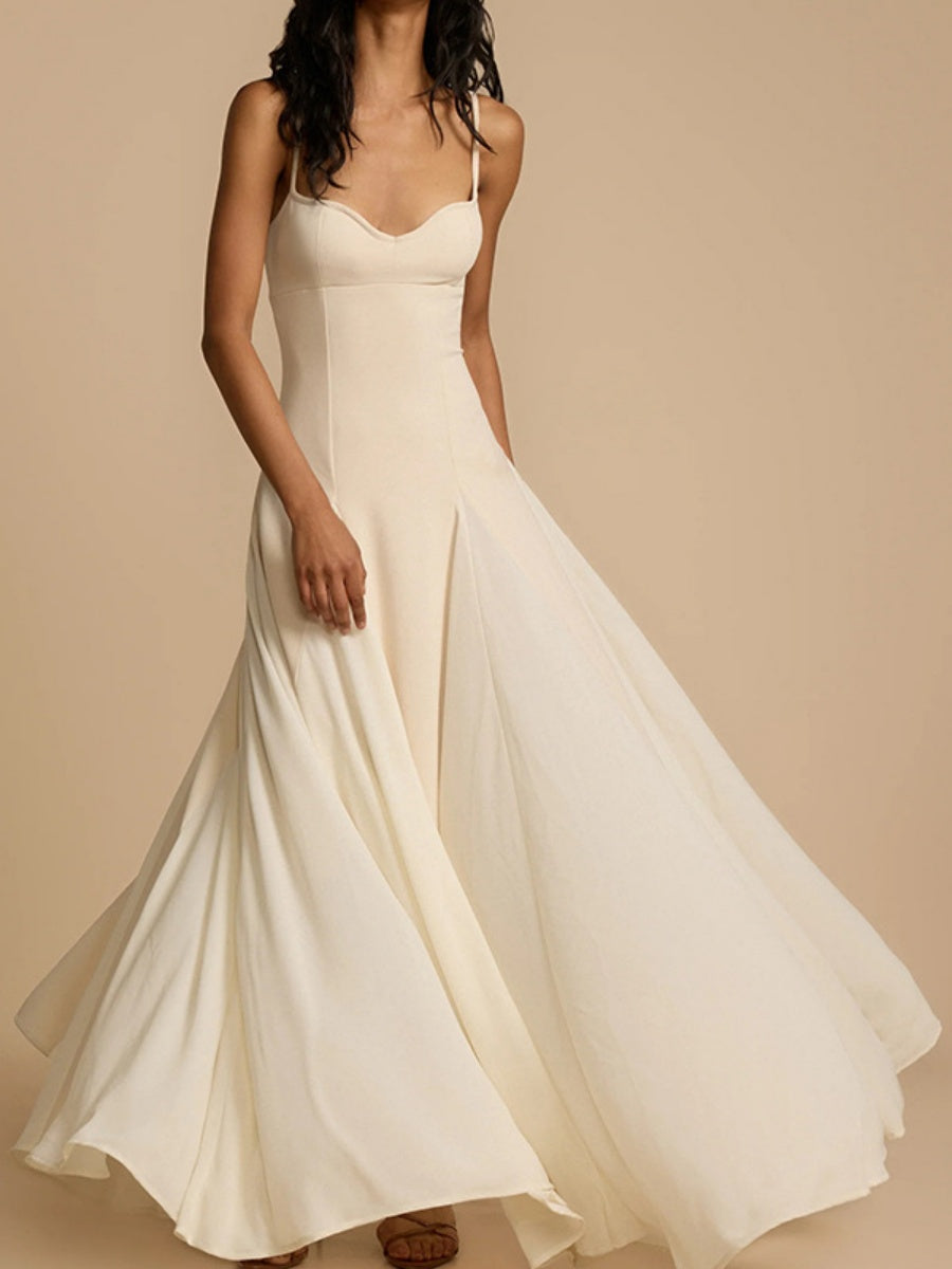 Big Swing Solid Color Lazy Temperament Maxi Dresses