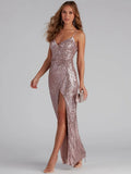 Liber Summer Women's Sequins Maxi Dresses